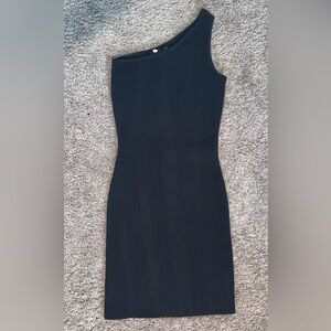 Sincerely Jules Black One Shoulder Dress